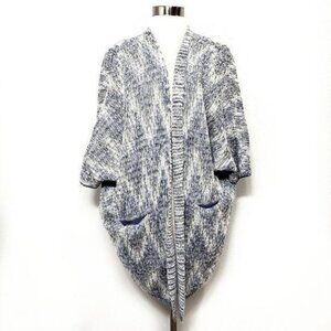 Lucky Brand Chevron Sweater Cardigan Open Front‎ Women's Size M
